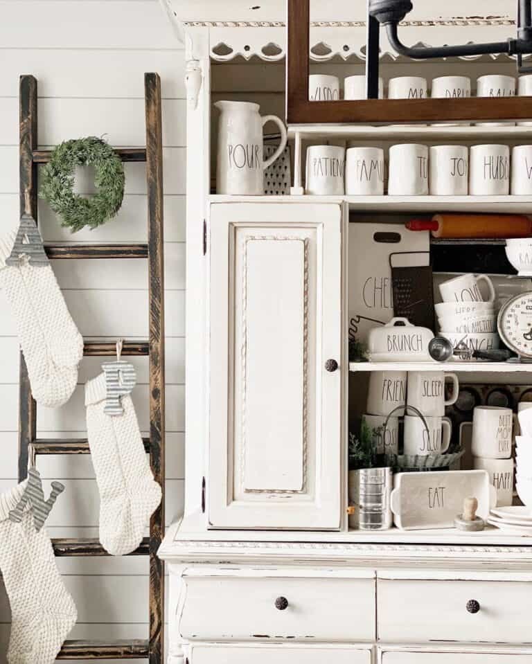 White Knit Stockings