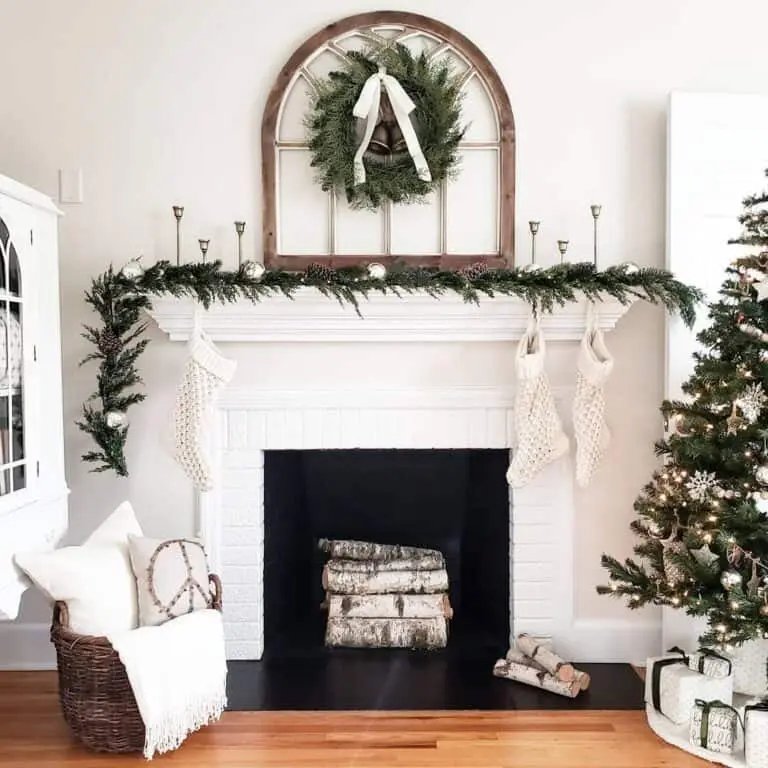 White Mantel Decorations