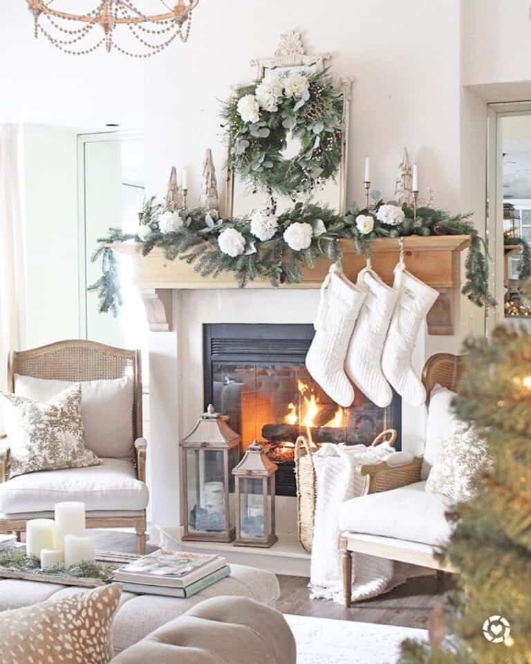 White Quilted Stockings