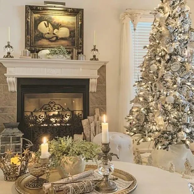 White Silver Ornaments