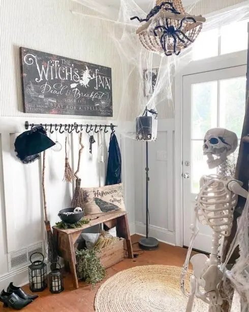 Witch-Themed Entryway Décor