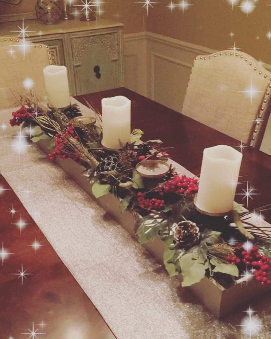 Wooden Candle Display