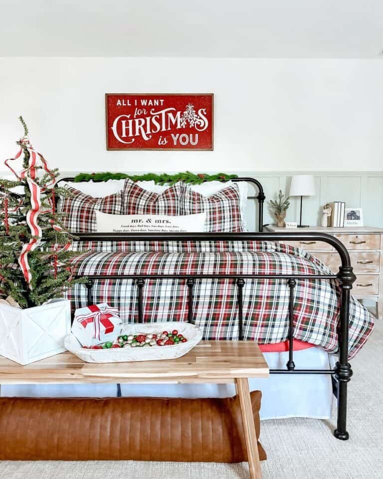 Plaid Christmas Bedding