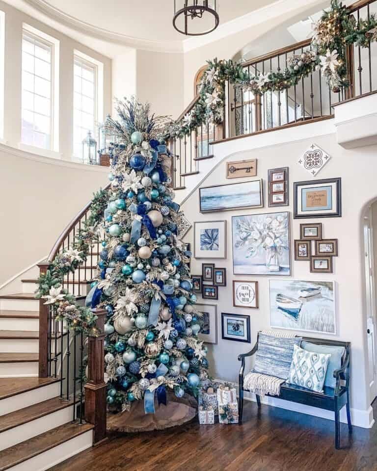 Blue Christmas Tree