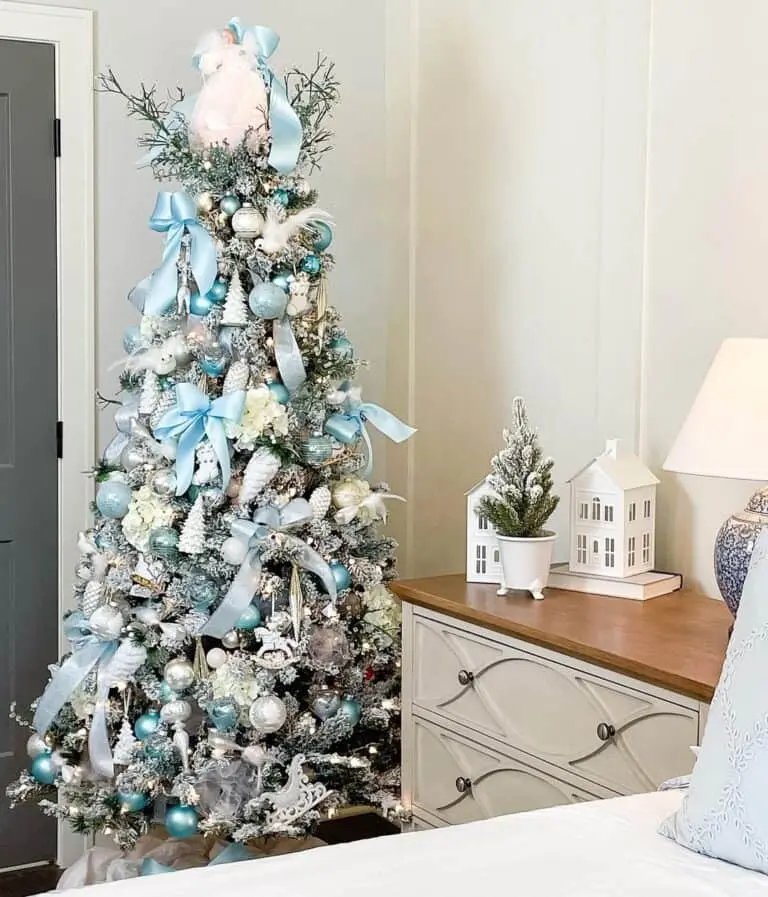 Blue Flocked Tree