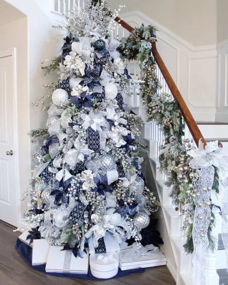 Blue White Ornaments