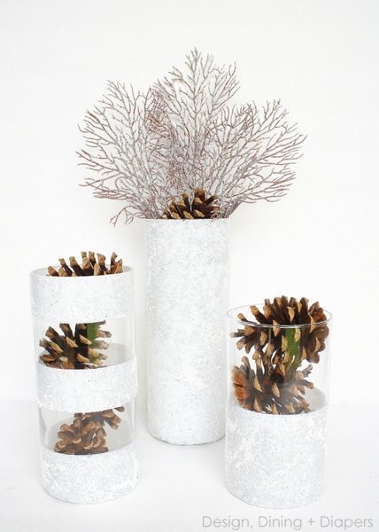 Frosted Glass Vases