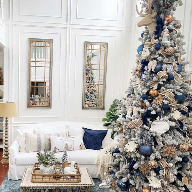 Navy Blue Ornaments