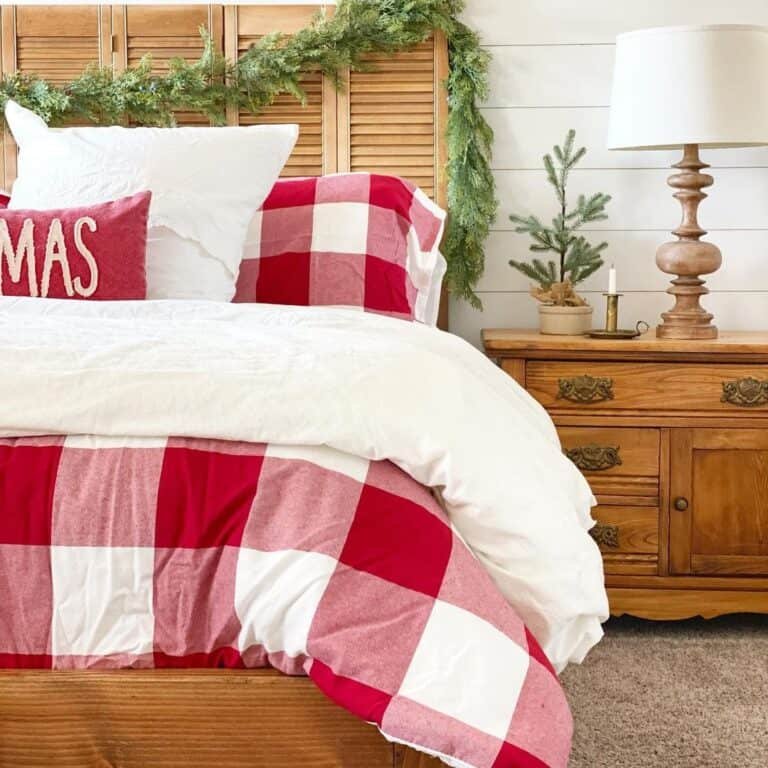 Red Checkered Comforter