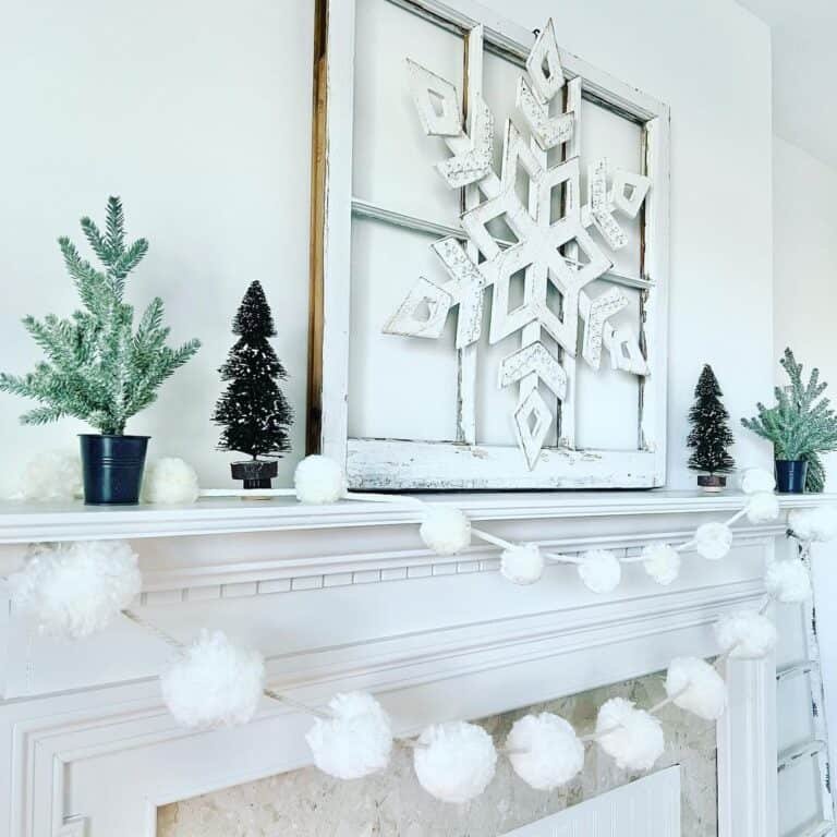 White Mantel Decor