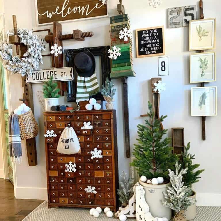 White Snowflake Ornaments