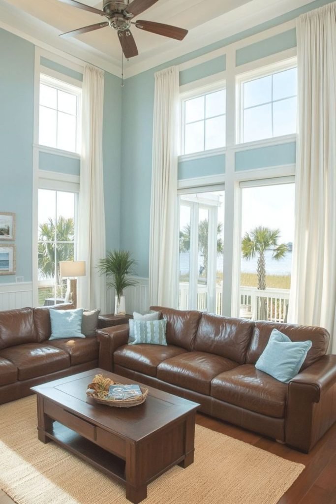 Coastal Brown Leather