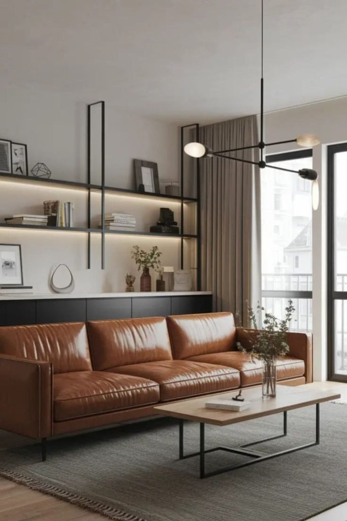 Minimalist Brown Couch