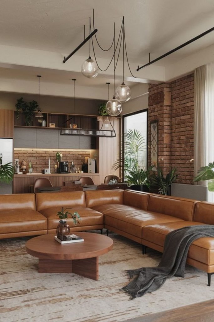 Sunlit Leather Lounge