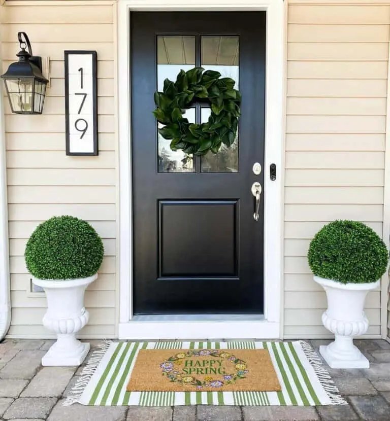 Black Door Topiary Styling