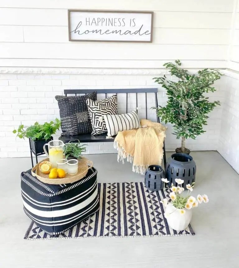 Black Spindle Bench