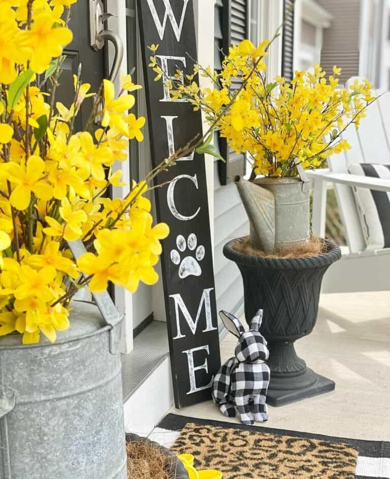 Black White Porch
