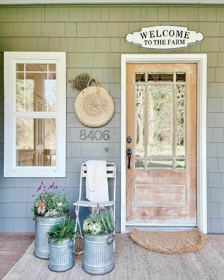 Metal Bucket Planters