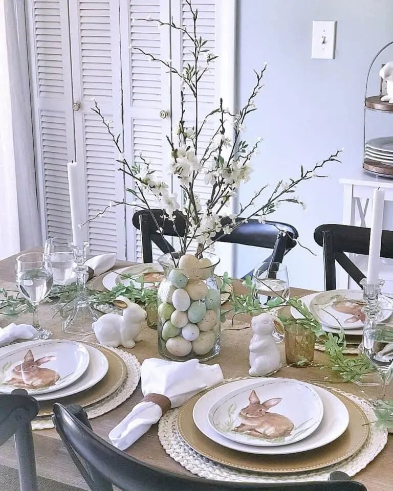 Spring Easter Tablescape