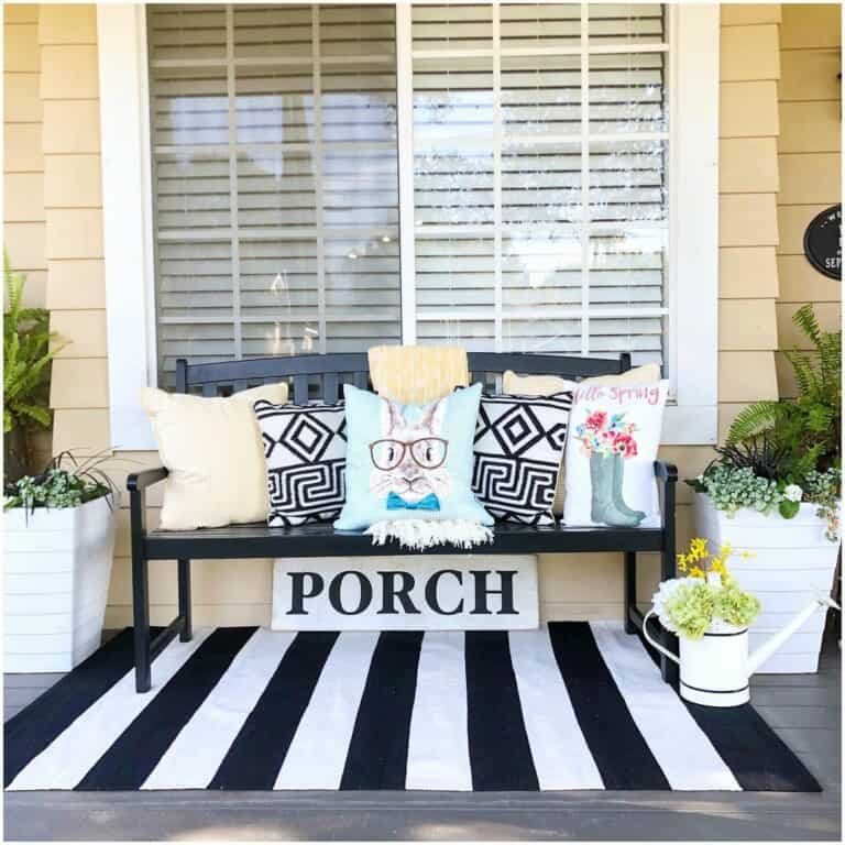 Yellow Porch Pillows