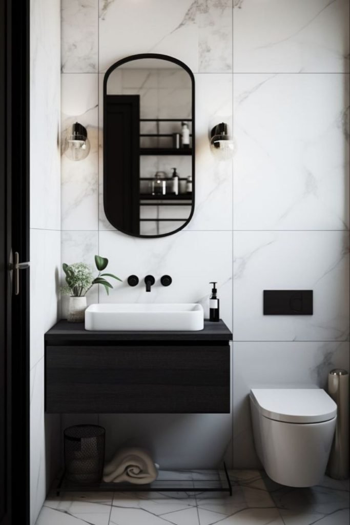 Black Frame Shower