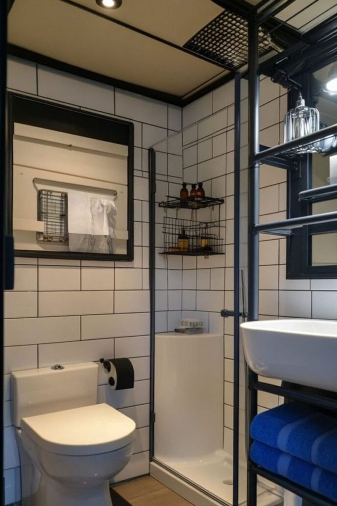 Exposed Pipe Bathroom