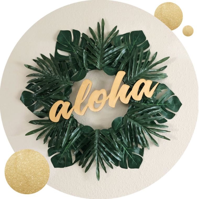Aloha Sign Wreath