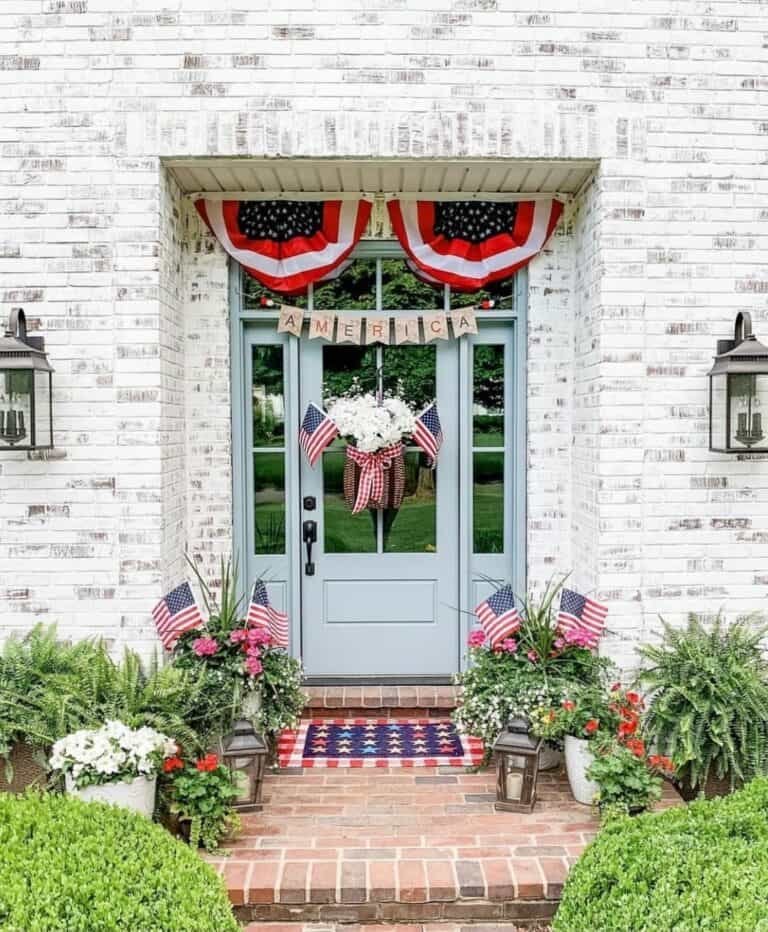 Brick Entryway Bunting