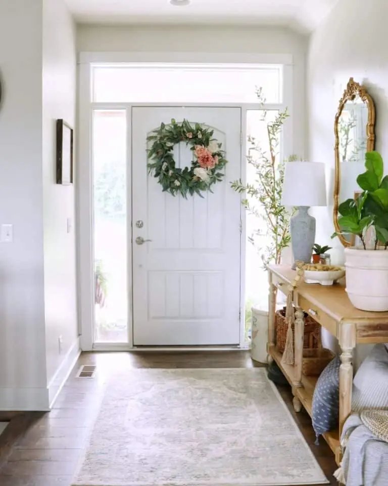 Floral Foyer Table