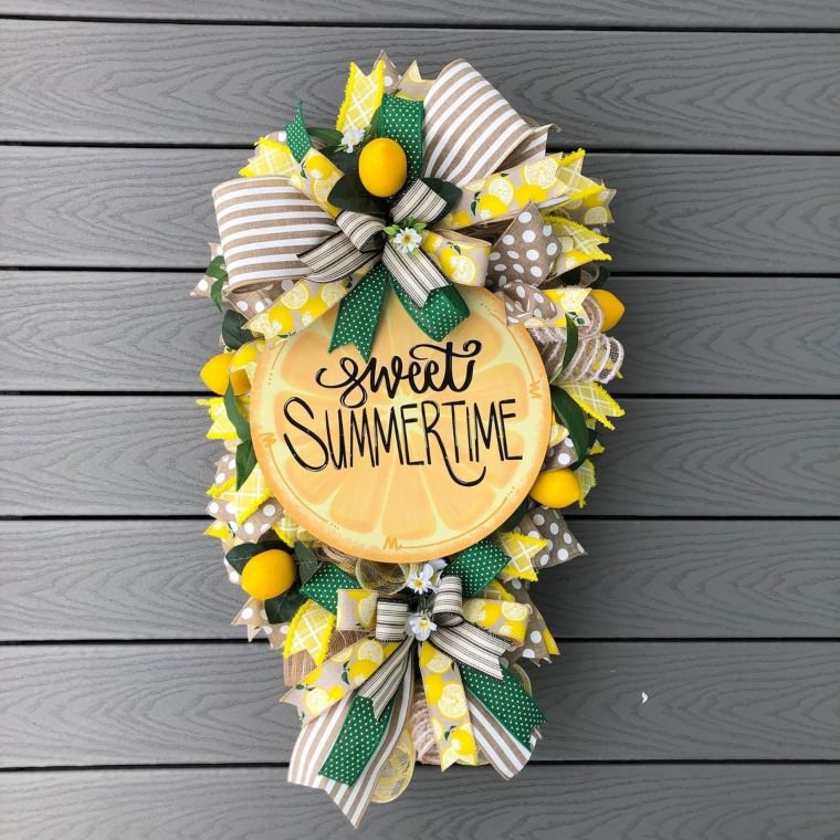 Lemon Bow Wreath