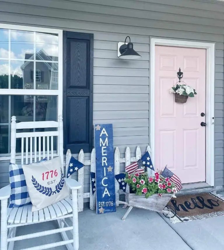 Patriotic Porch Setup