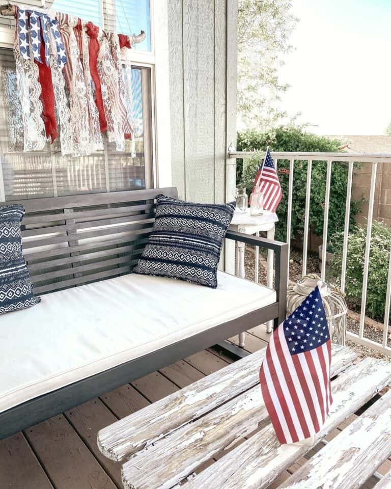 Rustic Porch Flags