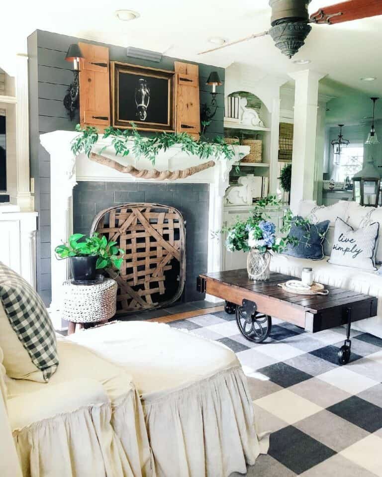 Rustic Tobacco Basket