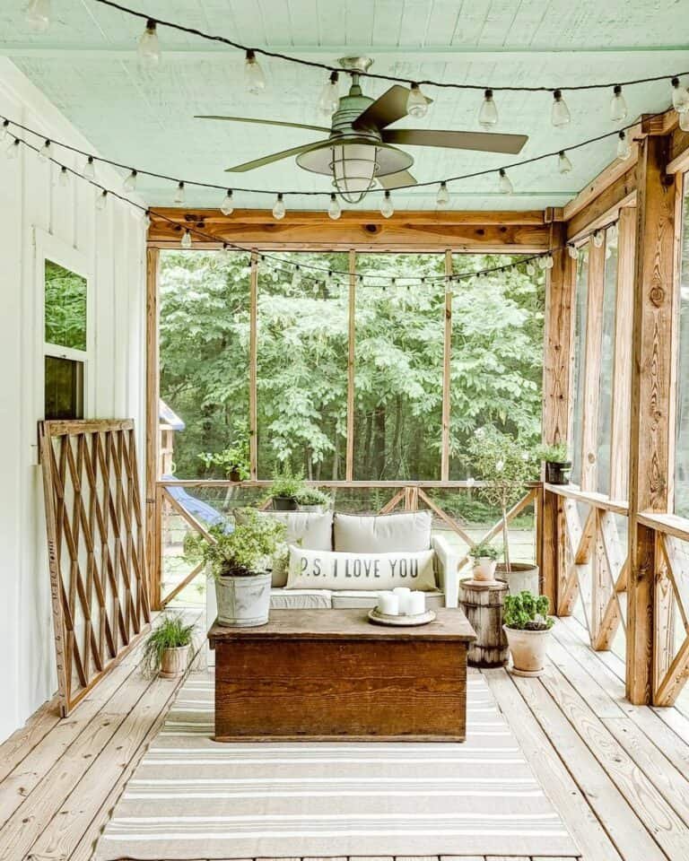 Wooden Beam Porch